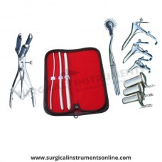 Hegar uterine dilator 3 pieces set,3-4, 7-8, 11-12, pinwheel, mathieu, grave 3pcs, collin 3pcs